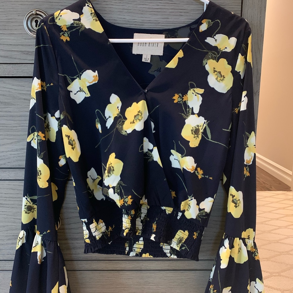 Moon River cropped blouse small